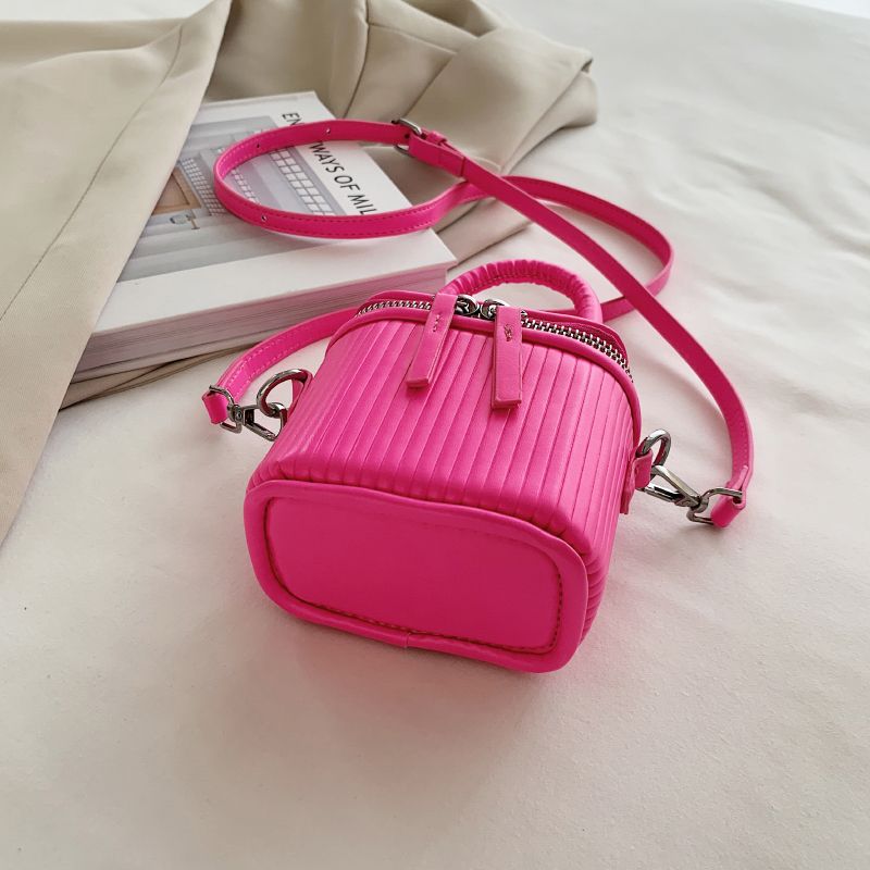 Pinky Vrouwen Leren Crossbody Handtas - Roze
