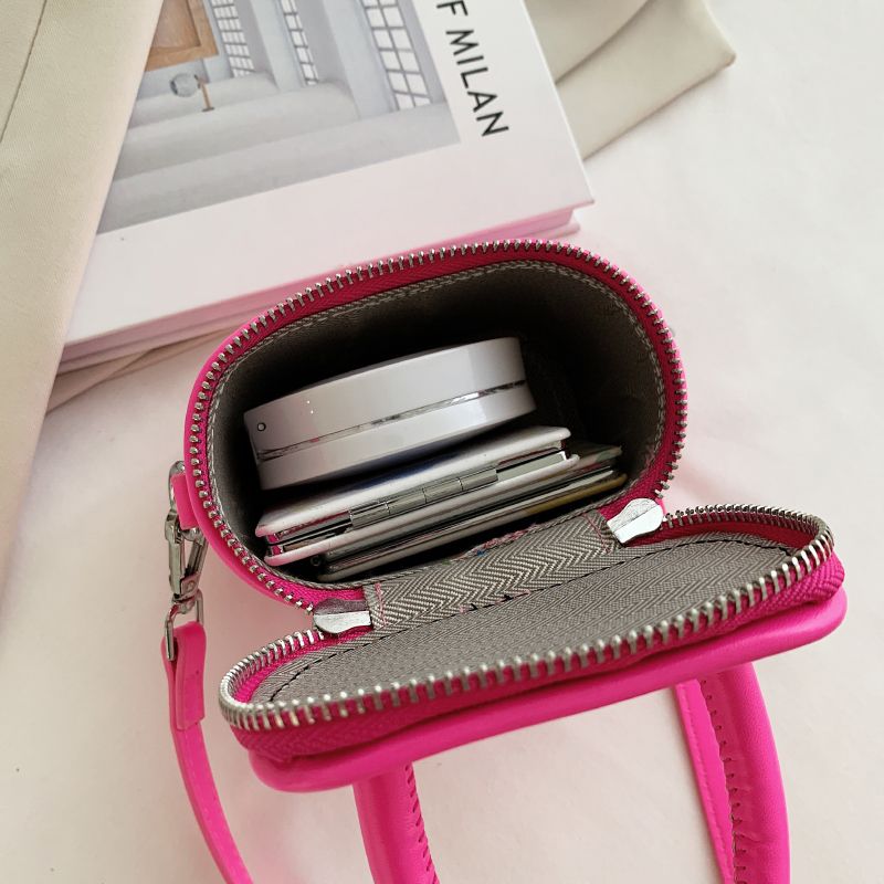 Pinky Vrouwen Leren Crossbody Handtas - Roze