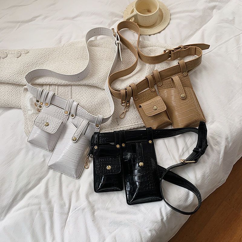 Pinto Dames Leren Riem Handtas - Kaki
