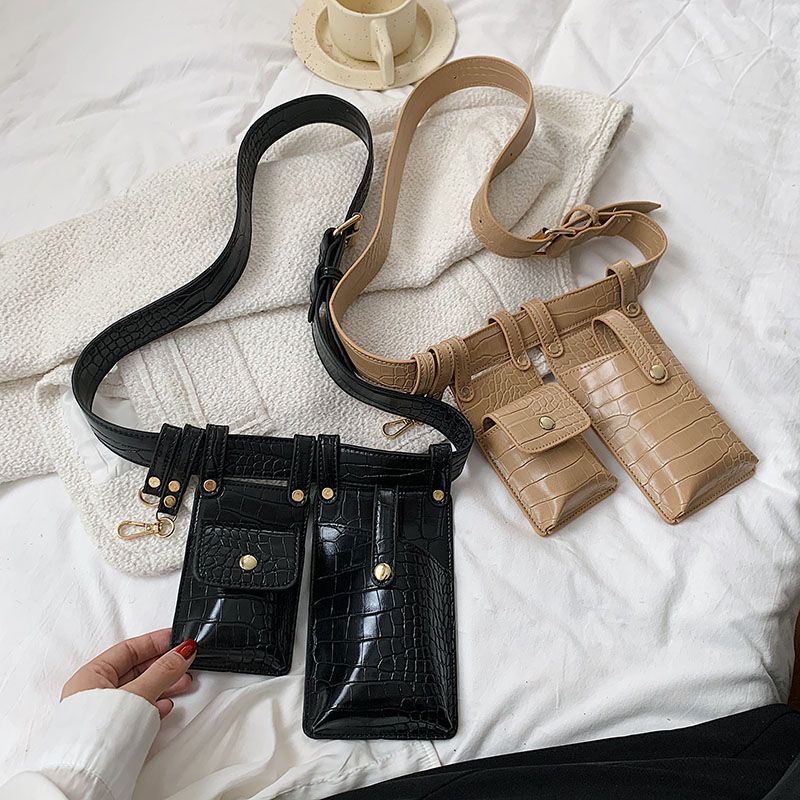 Pinto Dames Leren Riem Handtas - Kaki