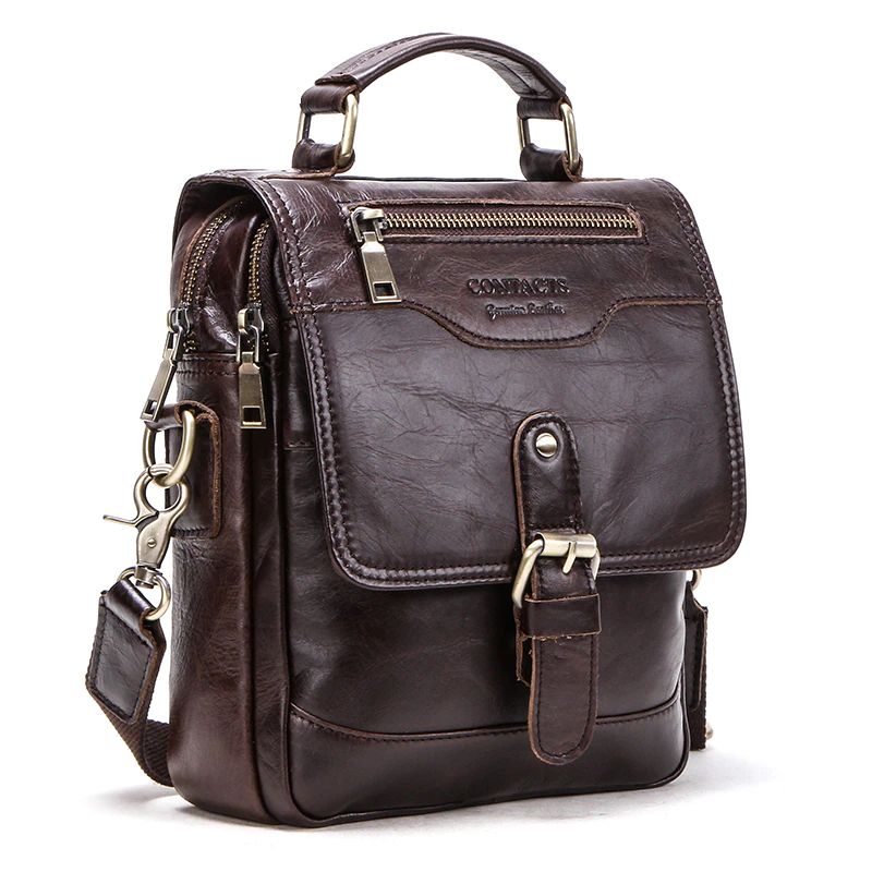 Pinto Heren Messenger Handtas - Koffie