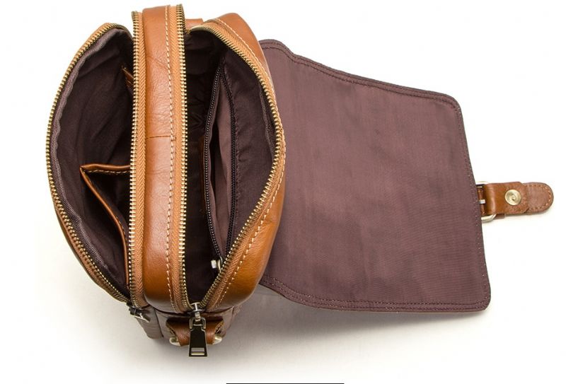 Pinto Heren Messenger Handtas - Koffie