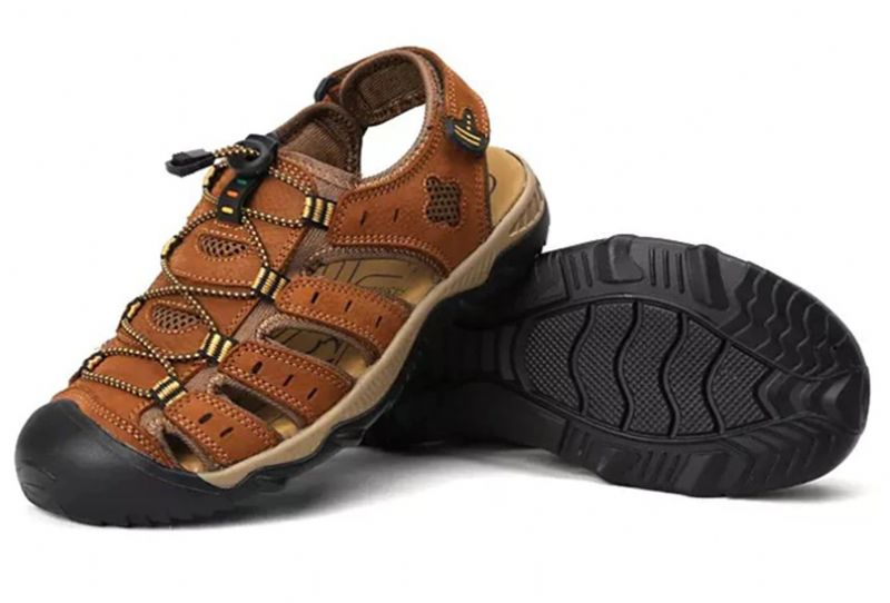 Pol Heren Zomer Sandalen - Bruin