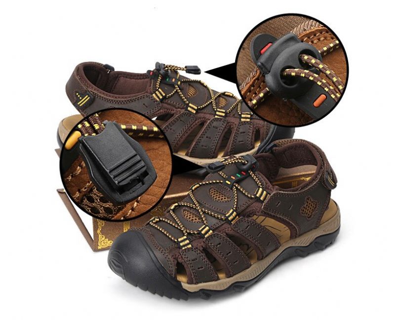 Pol Heren Zomer Sandalen - Bruin