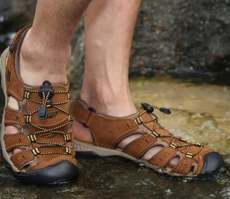Pol Heren Zomer Sandalen - Bruin