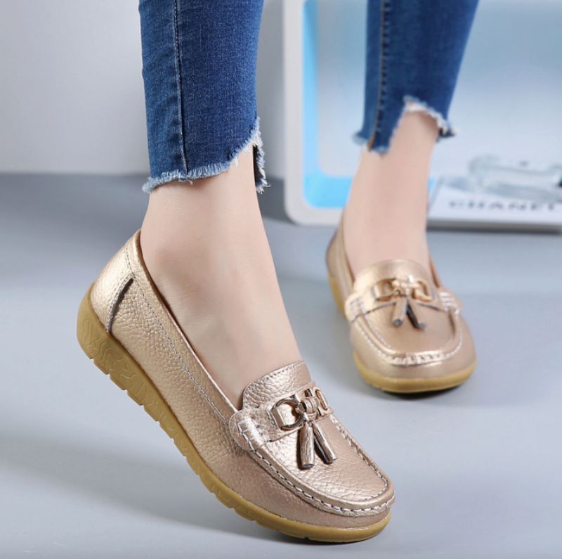 Pola Dames Loafer Schoenen - Oranje