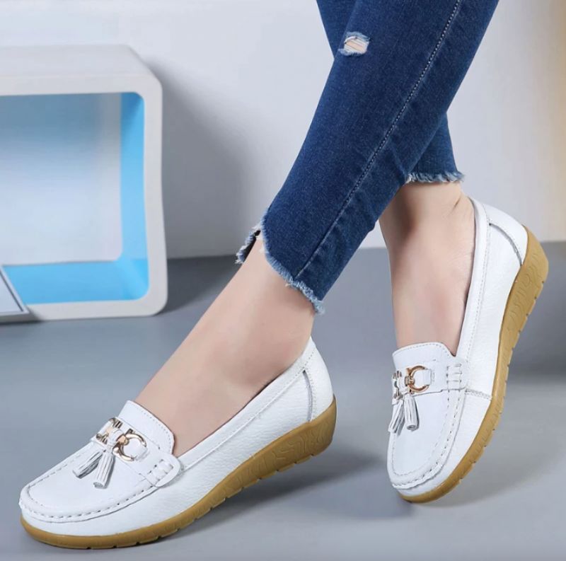 Pola Dames Loafer Schoenen - Oranje