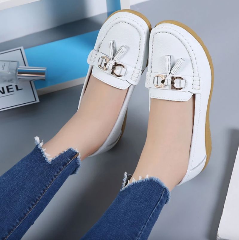 Pola Dames Loafer Schoenen - Oranje