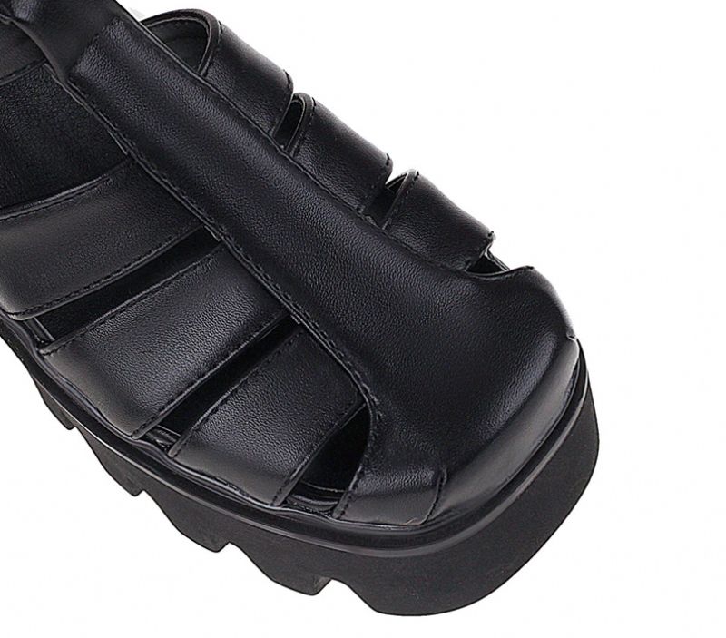 Polaca Dames Platform Sandaal - Zwart