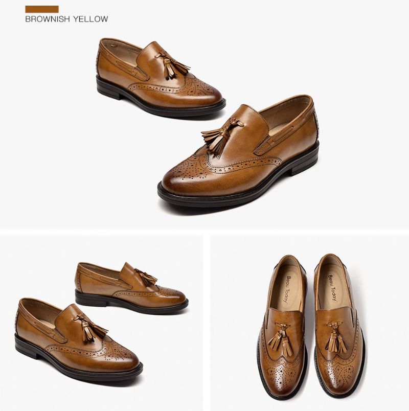 Polaco Dames Slip-on Leren Loafer Zwarte Schoenen - Zwart