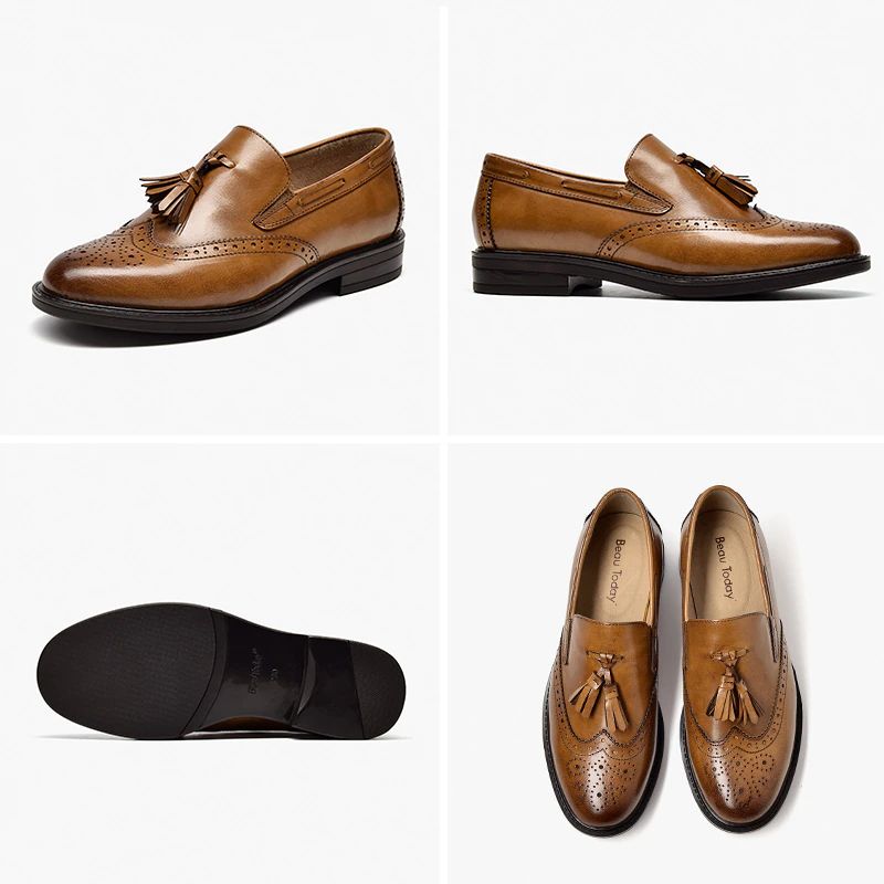 Polaco Dames Slip-on Leren Loafer Zwarte Schoenen - Zwart