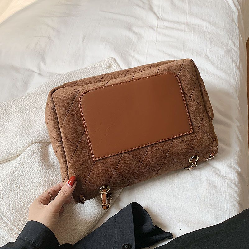 Polenta Dames Gewatteerde Leren Crossbody Handtas - Groen
