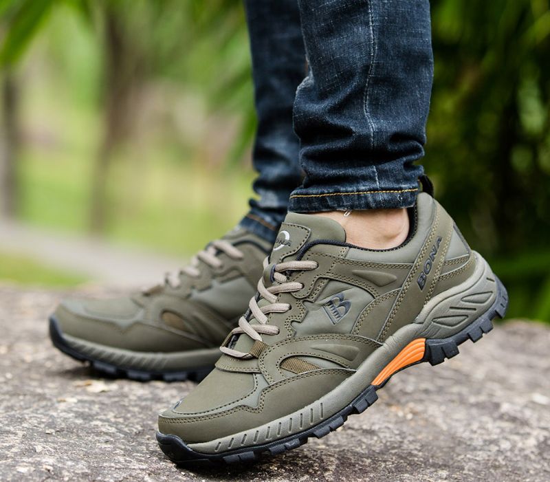 Polly Heren Outdoorschoenen - Groen