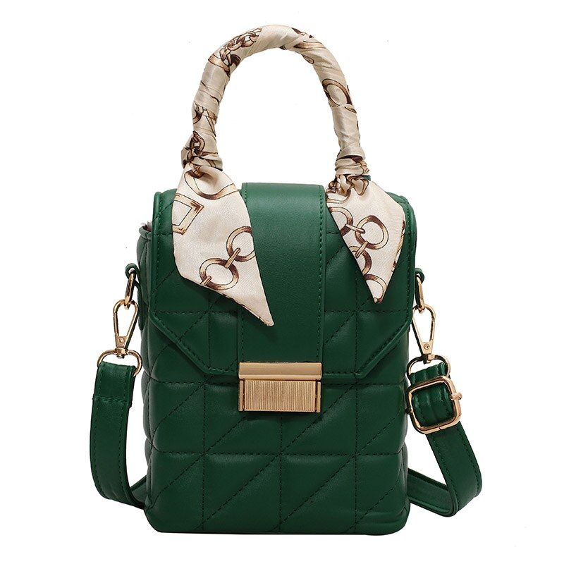 Poly Dames Winter Mini Crossbody Handtas - Groen