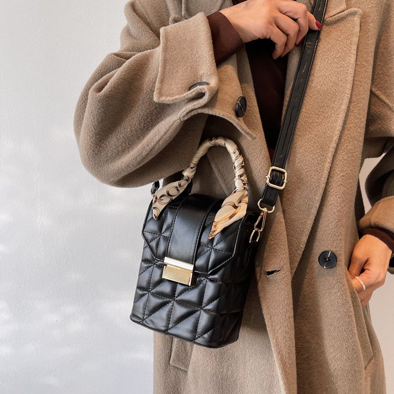 Poly Dames Winter Mini Crossbody Handtas - Groen