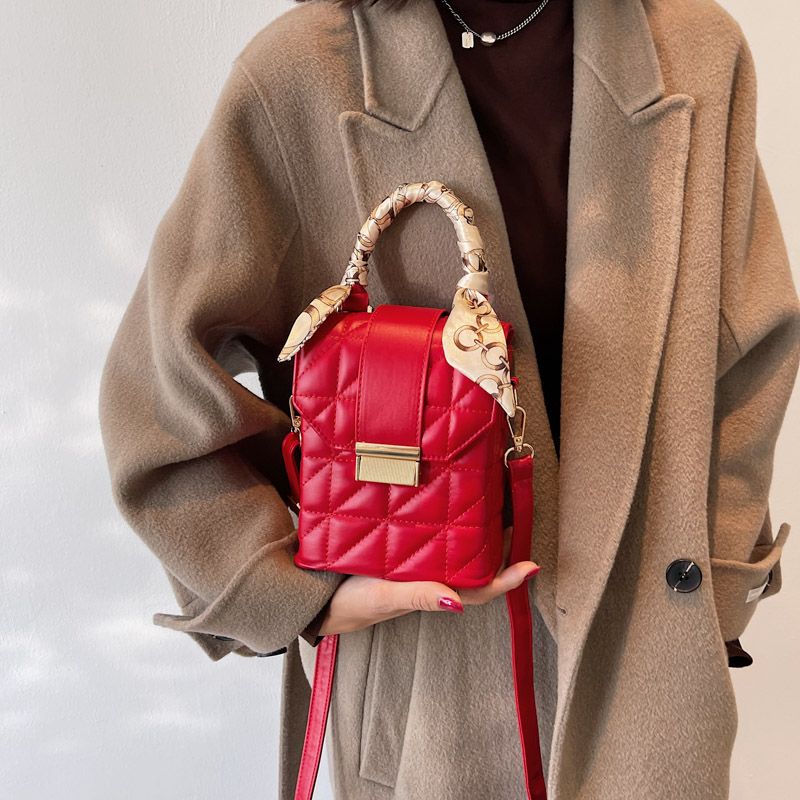 Poly Dames Winter Mini Crossbody Handtas - Groen