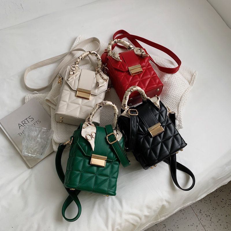 Poly Dames Winter Mini Crossbody Handtas - Groen