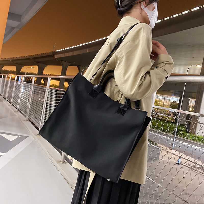 Ponche Dames Grote Designer Handtas - Zwart