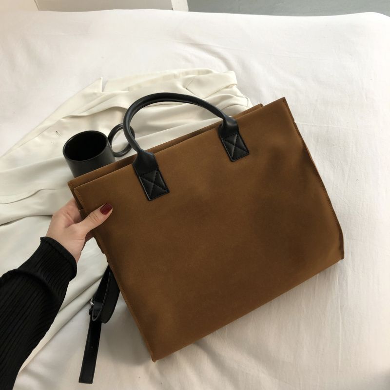 Ponche Dames Grote Designer Handtas - Zwart