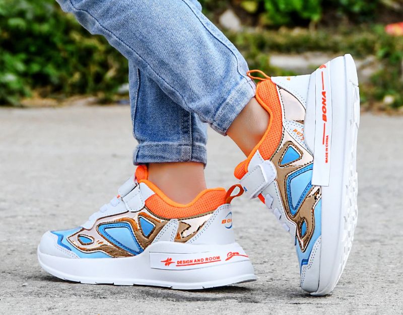 Pons Unisex Casual Kindersneakers - Oranje