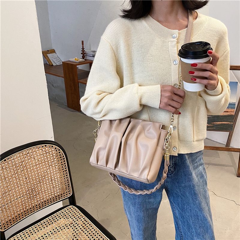 Portico Dames Kleine Kunstleren Ketting Handtas - Koffie