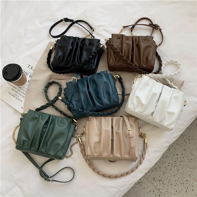 Portico Dames Kleine Kunstleren Ketting Handtas - Koffie