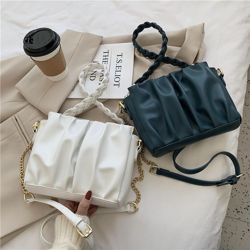 Portico Dames Kleine Kunstleren Ketting Handtas - Koffie