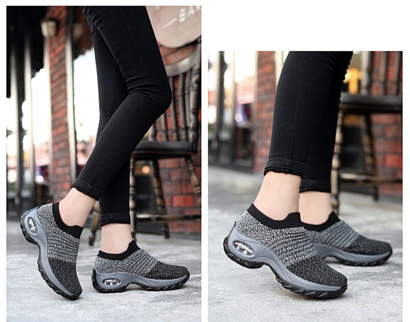 Possible Dames Grijze Lichte Sneakers - Grijs