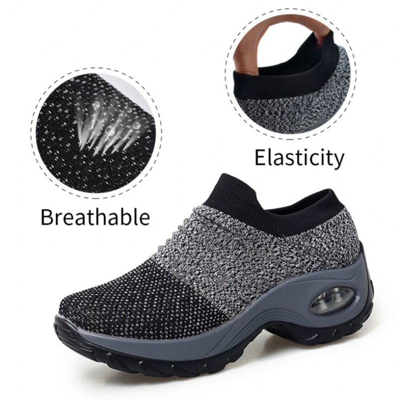 Possible Dames Grijze Lichte Sneakers - Grijs