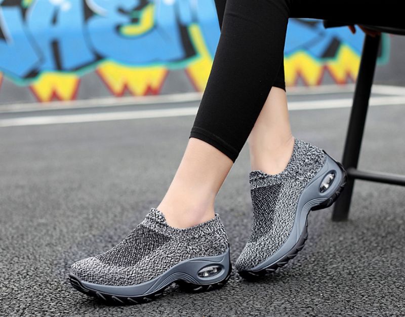 Possible Dames Grijze Lichte Sneakers - Grijs
