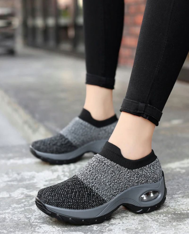 Possible Dames Platform Sneaker - Zwart