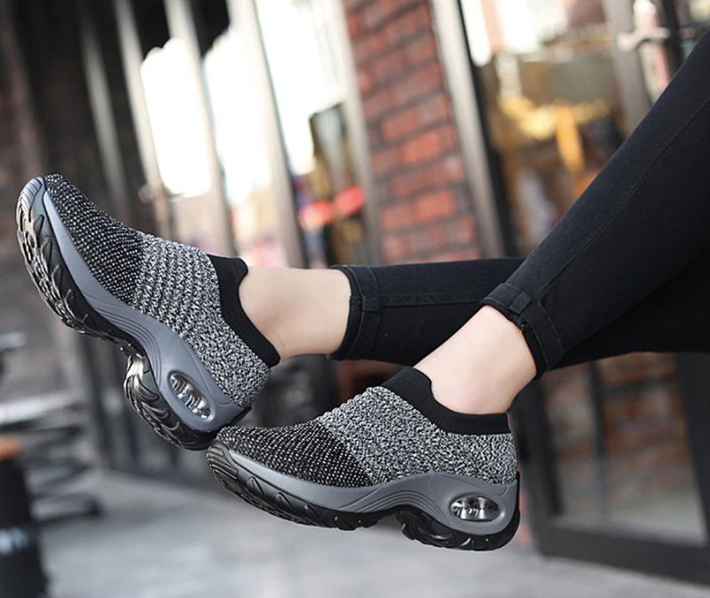 Possible Dames Platform Sneaker - Zwart