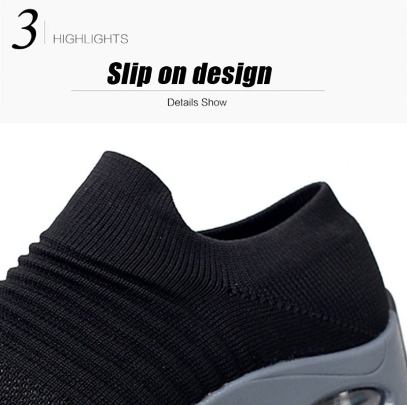 Possible Dames Platform Sneaker - Zwart