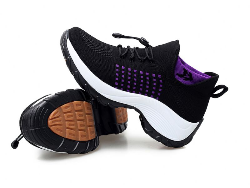 Possible Dames Platform Sneaker - Zwart