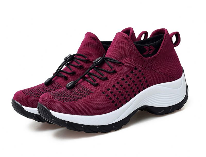 Possible Dames Platform Sneaker - Zwart