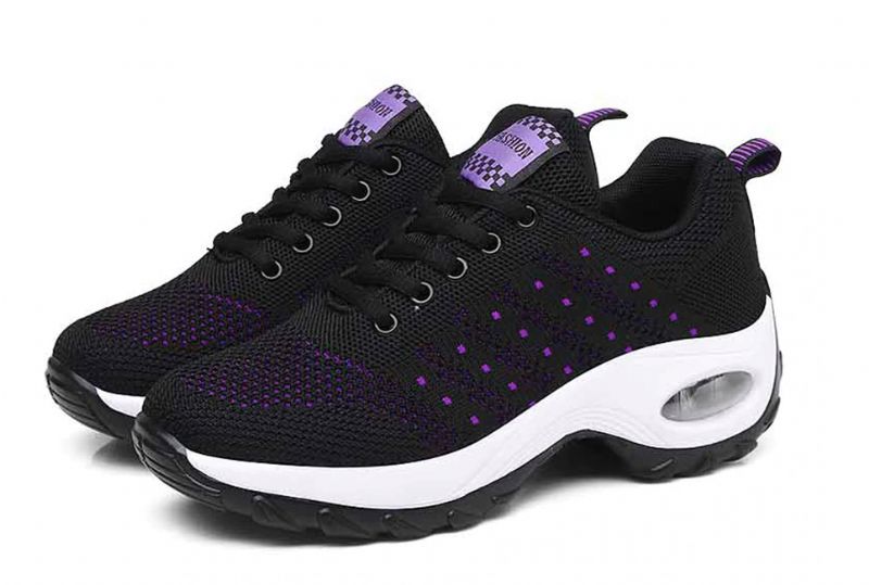 Possible Dames Platform Sneaker - Zwart