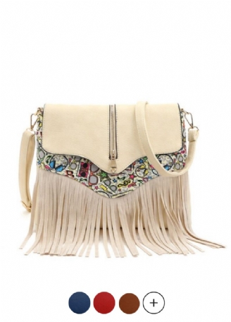 Pradera Dames Leren Kwastjes Handtas