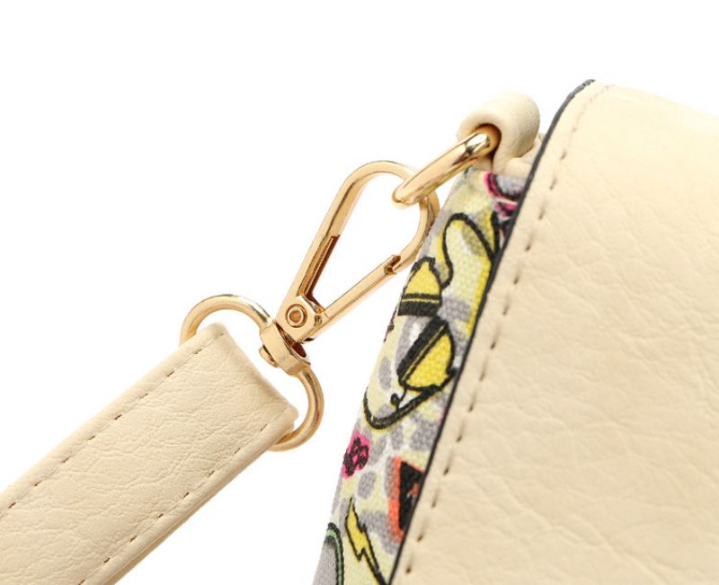 Pradera Dames Leren Kwastjes Handtas - Beige