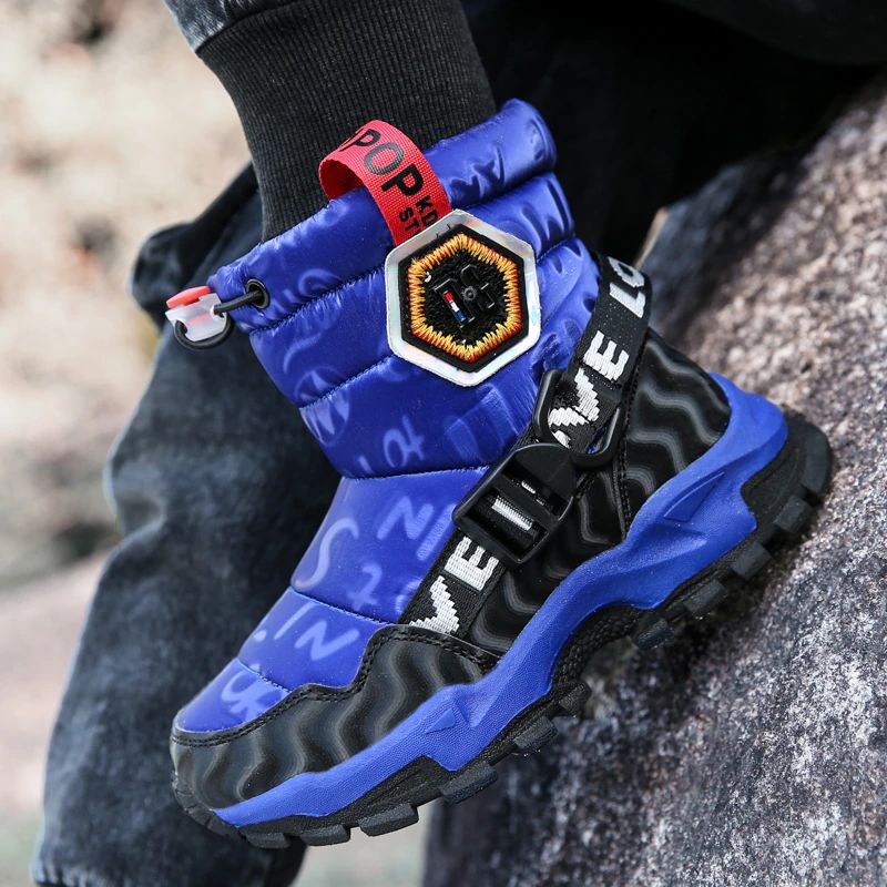 Prego Unisex Kids Snowboot - Zwart Bont