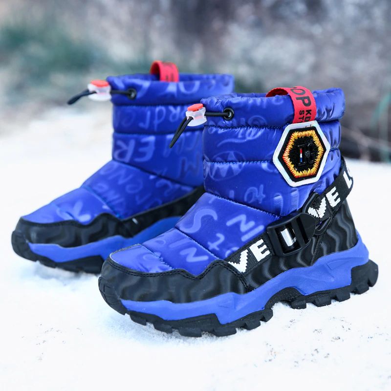 Prego Unisex Kids Snowboot - Zwart Bont