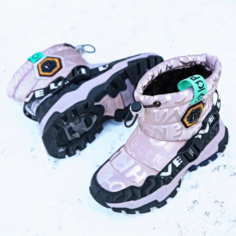 Prego Unisex Kinderen Winterlaarzen - Zwart Bont