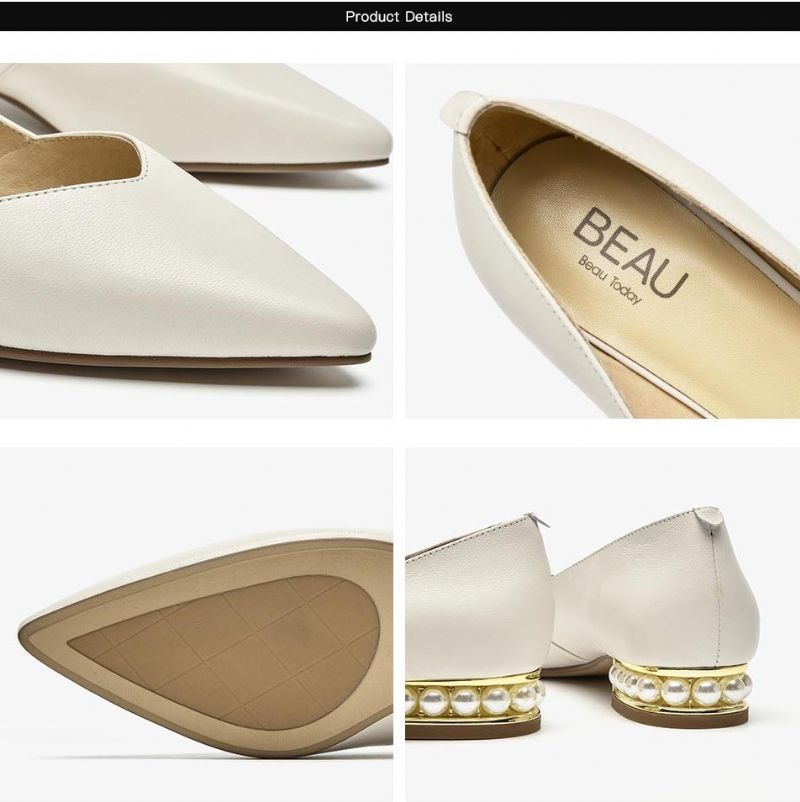 Prusia Platte Schoenen Voor Dames - Beige