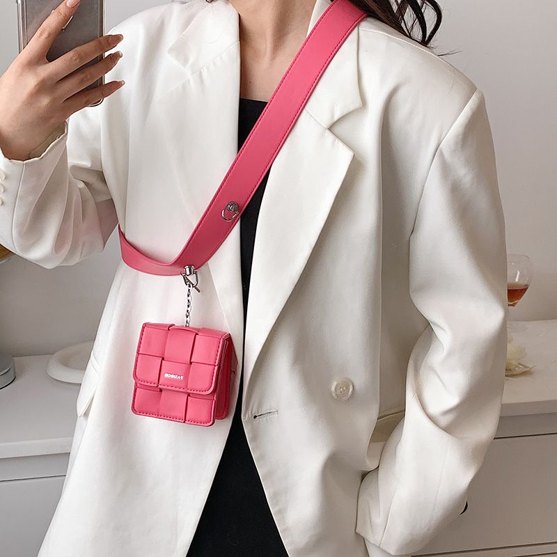 Puchi Dames Mini Kunstleren Crossbody Handtas - Wit
