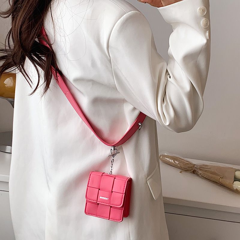 Puchi Dames Mini Kunstleren Crossbody Handtas - Wit
