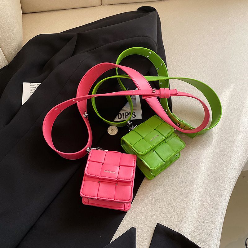 Puchi Dames Mini Kunstleren Crossbody Handtas - Wit