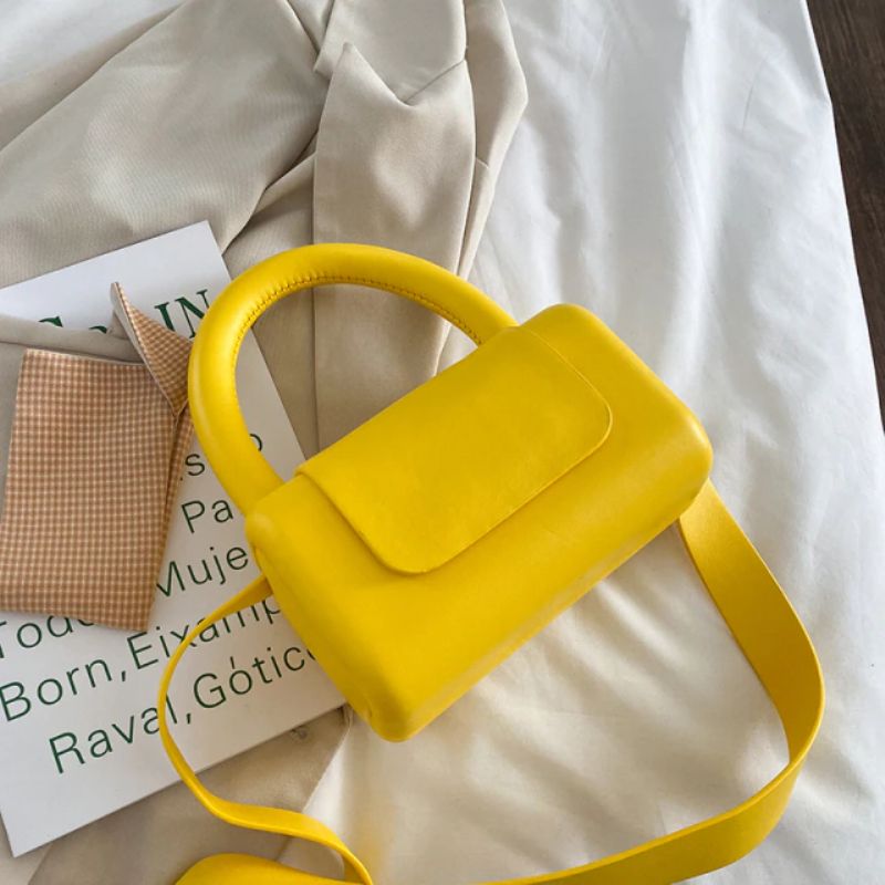 Puig Mini Leren Crossbody Handtas Voor Dames - Blauw