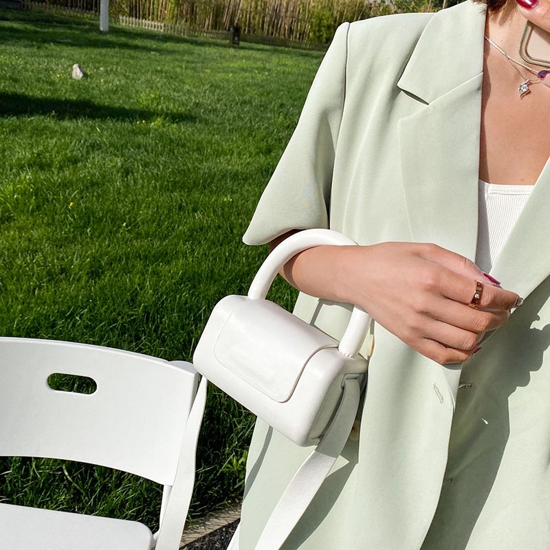 Puig Mini Leren Crossbody Handtas Voor Dames - Blauw