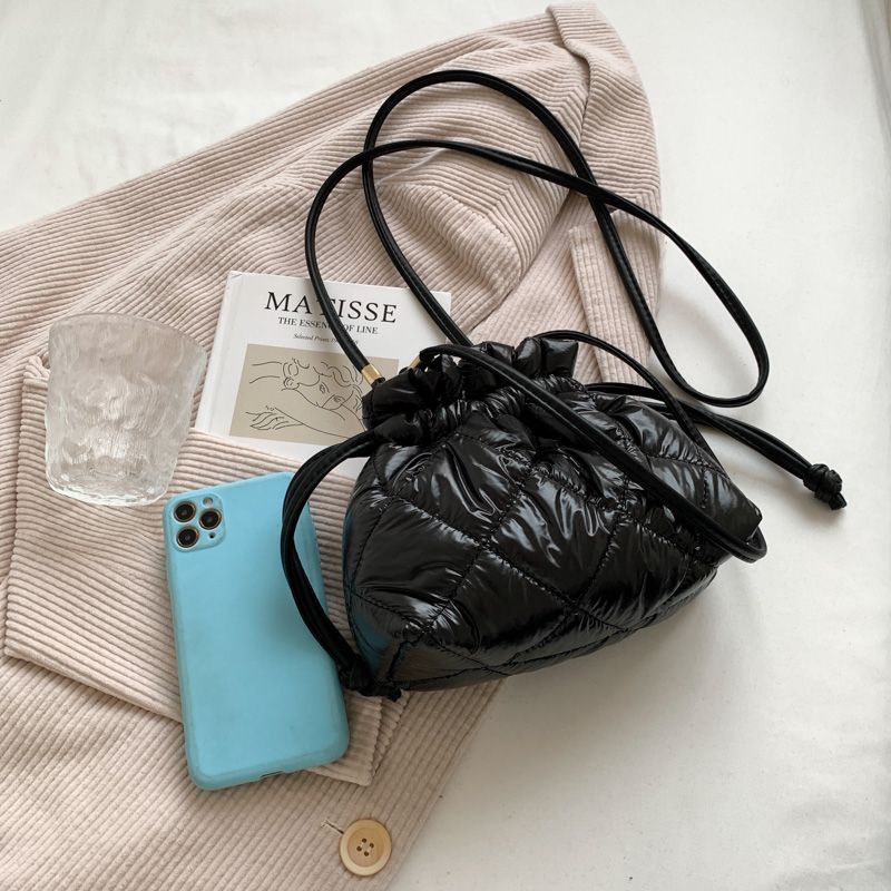Puka Dames Kunstleren Schouder Handtas - Zwart