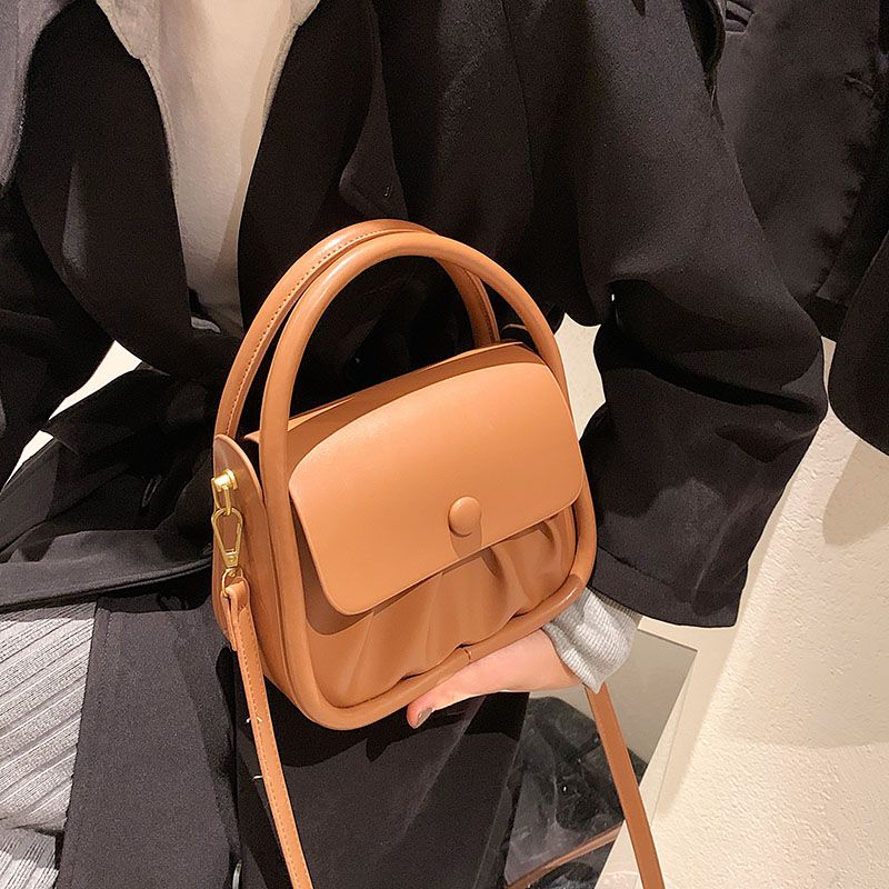 Punki Dames Mini Leren Schouder Handtas - Zwart