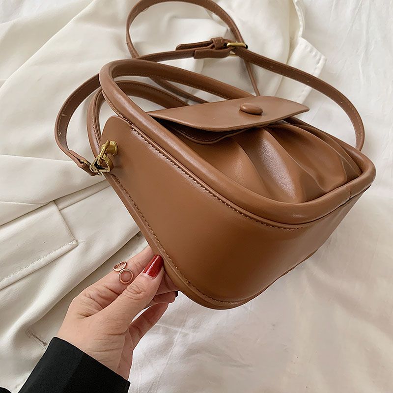 Punki Dames Mini Leren Schouder Handtas - Zwart
